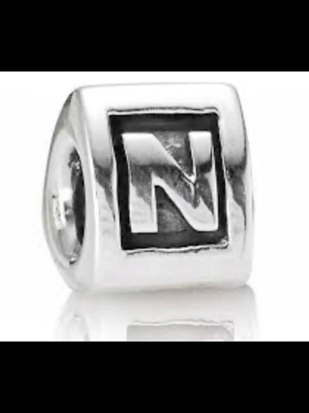 Alphabet Letter - N
Retired Sterling Silver Alphabet Bead - Letter N - 790323N